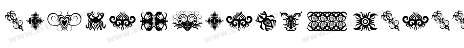 TribalDragonsTattooDesigns-V05y字体转换
