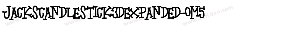 JacksCandlestick3DExpanded-om5q字体转换