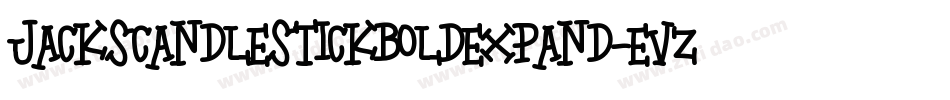 JacksCandlestickBoldExpand-Evzg字体转换