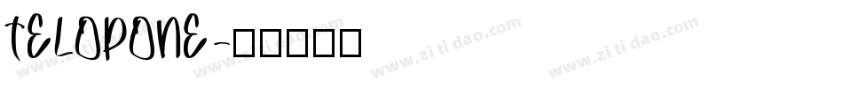 TELOPONE字体转换