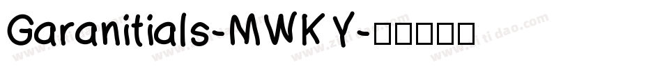 Garanitials-MWKY字体转换