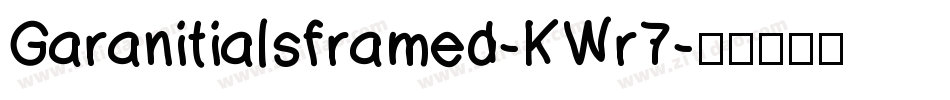 Garanitialsframed-KWr7字体转换