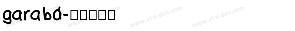 garabd字体转换