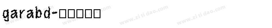 garabd字体转换