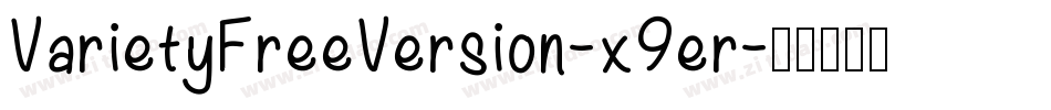 VarietyFreeVersion-x9er字体转换