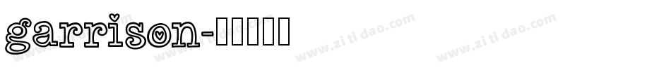 garrison字体转换