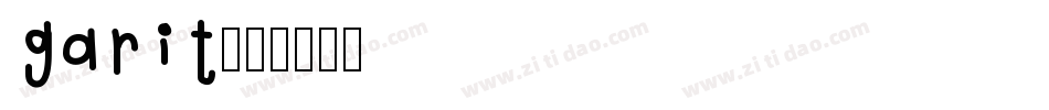 garit字体转换