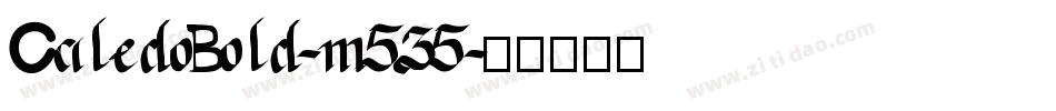 CaledoBold-m535字体转换