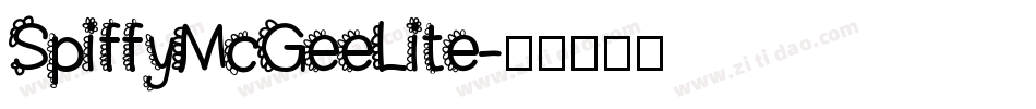 SpiffyMcGeeLite字体转换