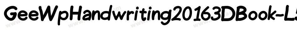 GeeWpHandwriting20163DBook-L5xD字体转换