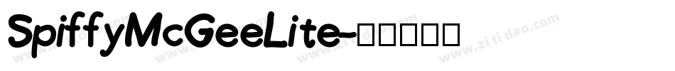 SpiffyMcGeeLite字体转换