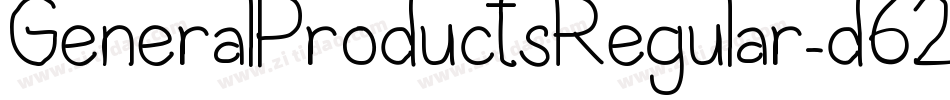 GeneralProductsRegular-d62Z字体转换