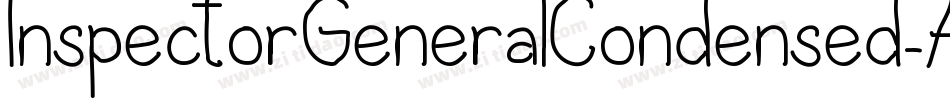 InspectorGeneralCondensed-ALR6m字体转换