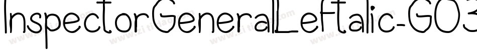 InspectorGeneralLeftalic-GO3yZ字体转换