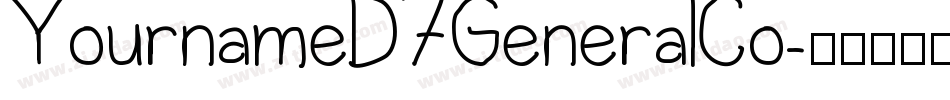 YournameD7GeneralCo字体转换