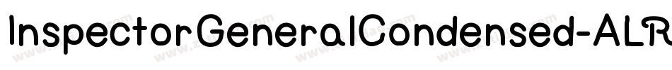 InspectorGeneralCondensed-ALR6m字体转换