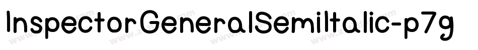InspectorGeneralSemiItalic-p7gBZ字体转换