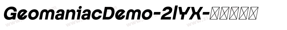 GeomaniacDemo-2lYX字体转换