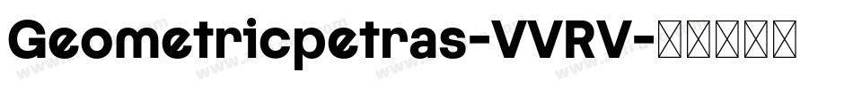 Geometricpetras-VVRV字体转换