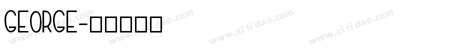 George字体转换