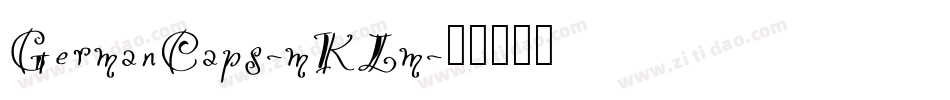 GermanCaps-mKLm字体转换