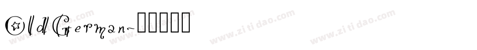 OldGerman字体转换