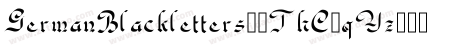 GermanBlackletters15ThC-qYz6字体转换
