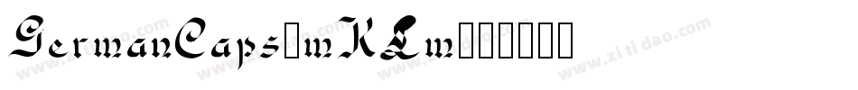 GermanCaps-mKLm字体转换