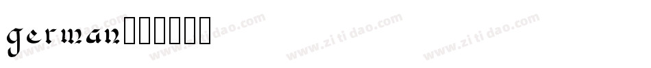 german字体转换