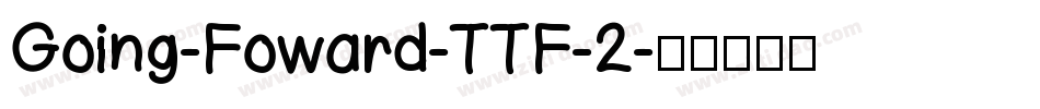 Going-Foward-TTF-2字体转换