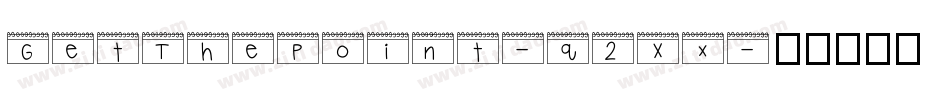 GetThePoint-q2Xx字体转换