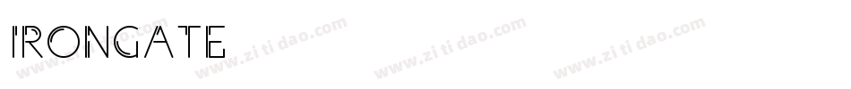 IRONGATE字体转换