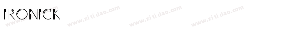 IRONICK字体转换