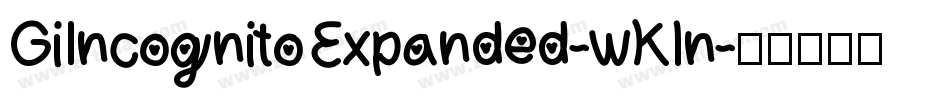 GiIncognitoExpanded-wKln字体转换