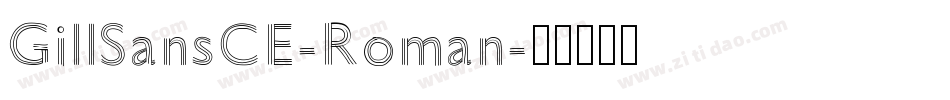 GillSansCE-Roman字体转换