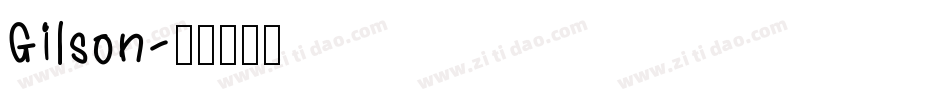 Gilson字体转换