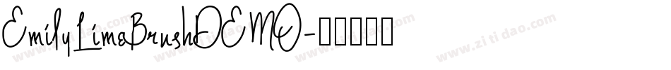 EmilyLimeBrushDEMO字体转换