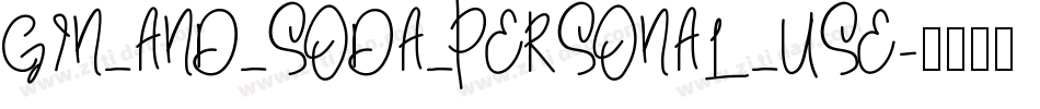 GIN_AND_SODA_PERSONAL_USE字体转换