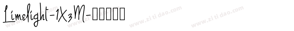 Limelight-1XzM字体转换