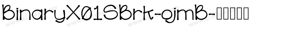 BinaryX01SBrk-ojmB字体转换