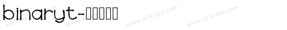 binaryt字体转换