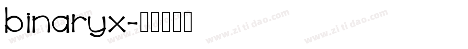 binaryx字体转换