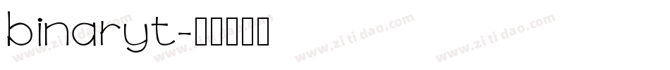 binaryt字体转换