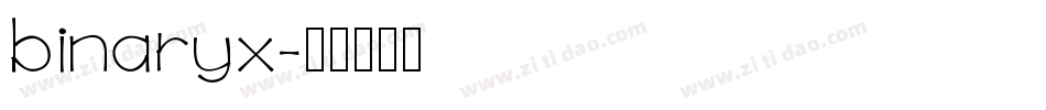 binaryx字体转换