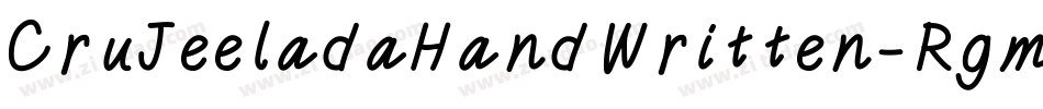 CruJeeladaHandWritten-RgmA字体转换