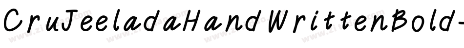 CruJeeladaHandWrittenBold-llAw字体转换