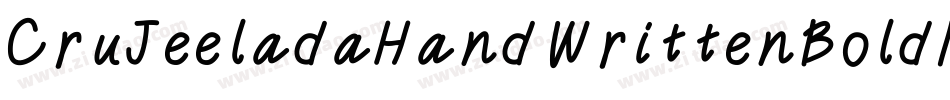CruJeeladaHandWrittenBoldItalic-n1VO字体转换