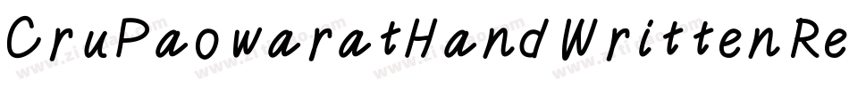 CruPaowaratHandWrittenRegul-52ZG字体转换