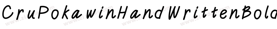 CruPokawinHandWrittenBold-Vgaw字体转换