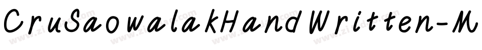 CruSaowalakHandWritten-MyKJ字体转换